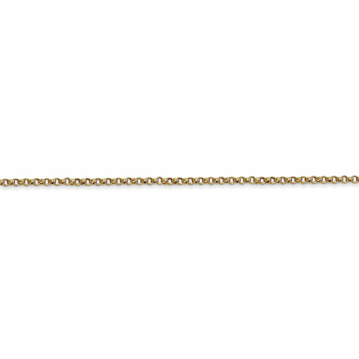 Lovely Rita's Chains 14k Yellow Gold 1.55 mm Rolo Pendant Chain