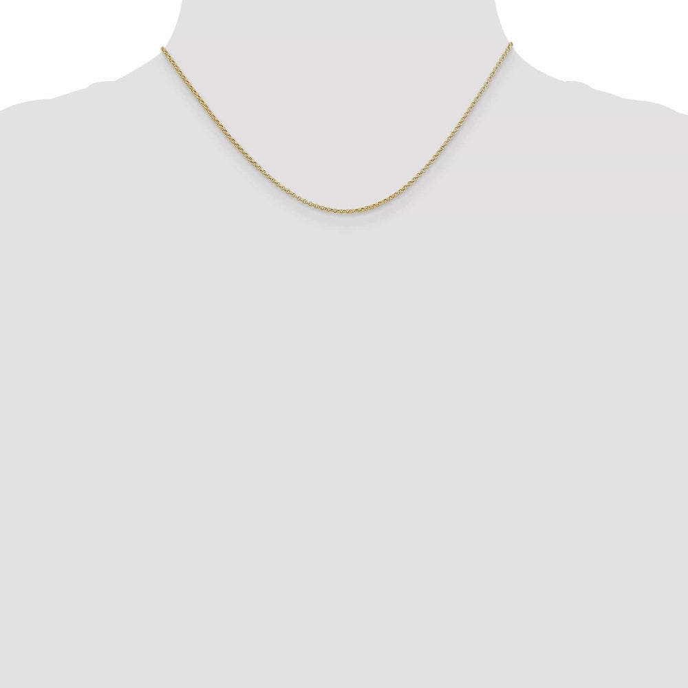Lovely Rita's Chains 14k Yellow Gold 1.55 mm Rolo Pendant Chain