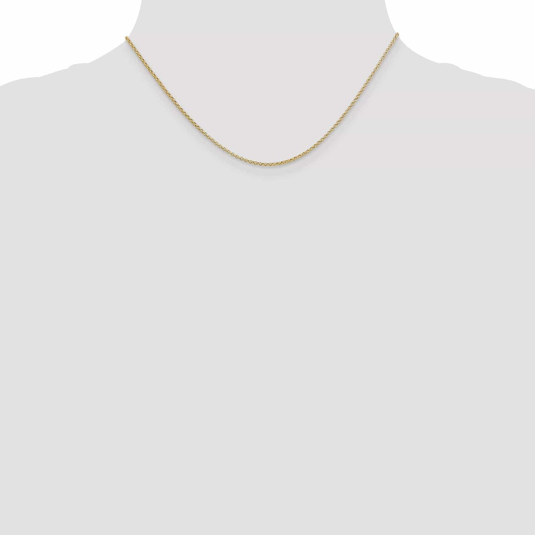 Lovely Rita's Chains 14k Yellow Gold 1.55 mm Rolo Pendant Chain