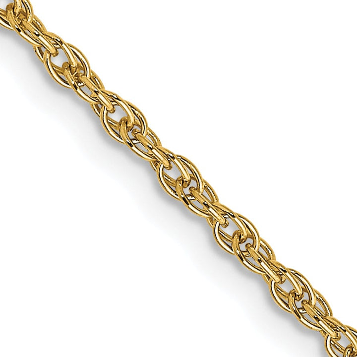 Lovely Rita's Chains 14k Yellow Gold 1.55mm Carded Cable Rope Chain