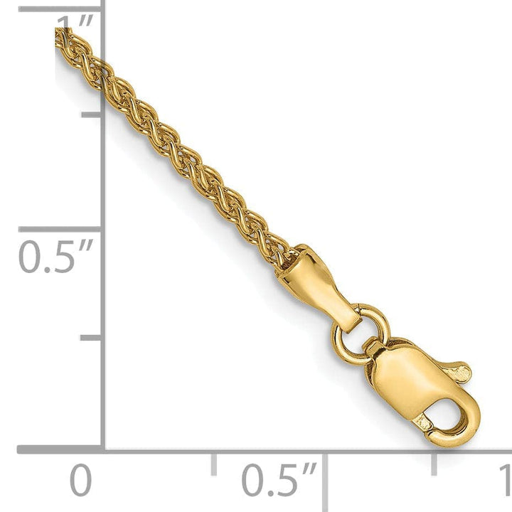 Lovely Rita's Chains 14k Yellow Gold 1.5mm Wheat Anklet