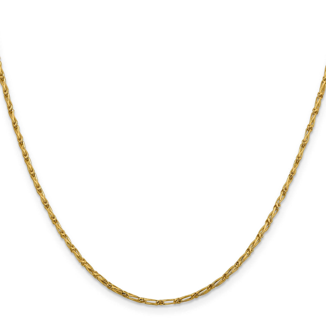 Lovely Rita's Chains 14k Yellow Gold 1.6 m DC Open Link Franco Chain