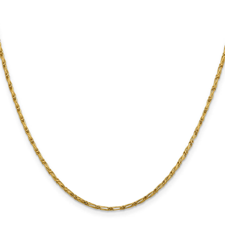 Lovely Rita's Chains 14k Yellow Gold 1.6 m DC Open Link Franco Chain