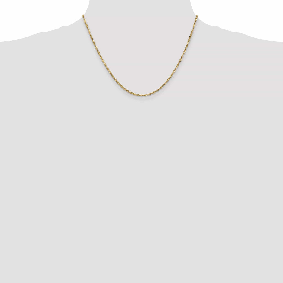 Lovely Rita's Chains 14k Yellow Gold 1.6 mm Singapore Chain