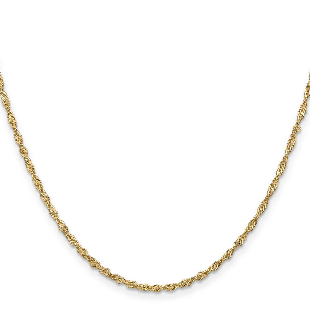 Lovely Rita's Chains 14k Yellow Gold 1.6 mm Singapore Chain