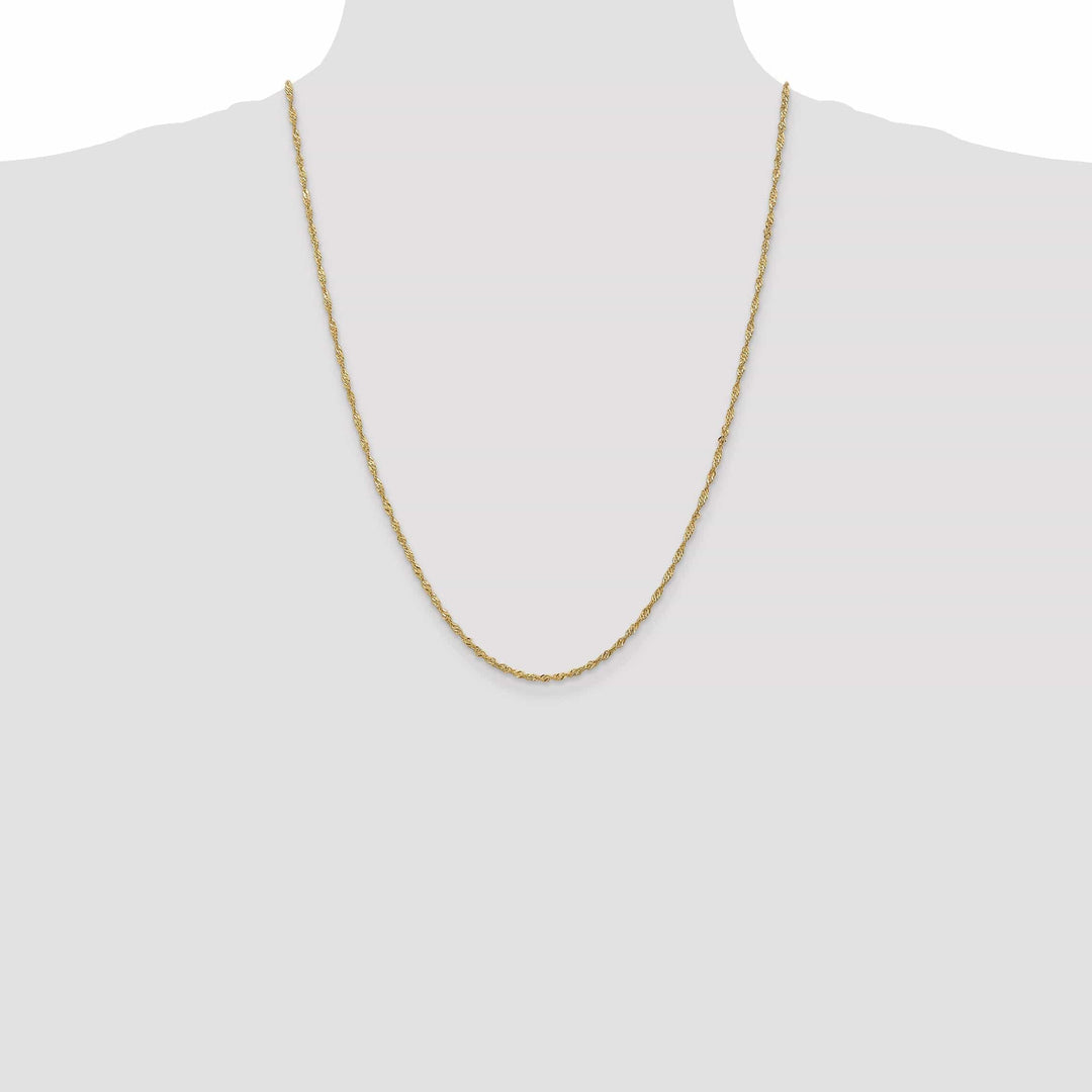 Lovely Rita's Chains 14k Yellow Gold 1.6 mm Singapore Chain
