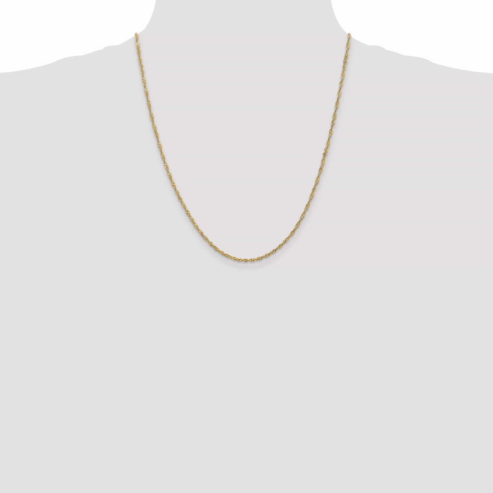 Lovely Rita's Chains 14k Yellow Gold 1.6 mm Singapore Chain