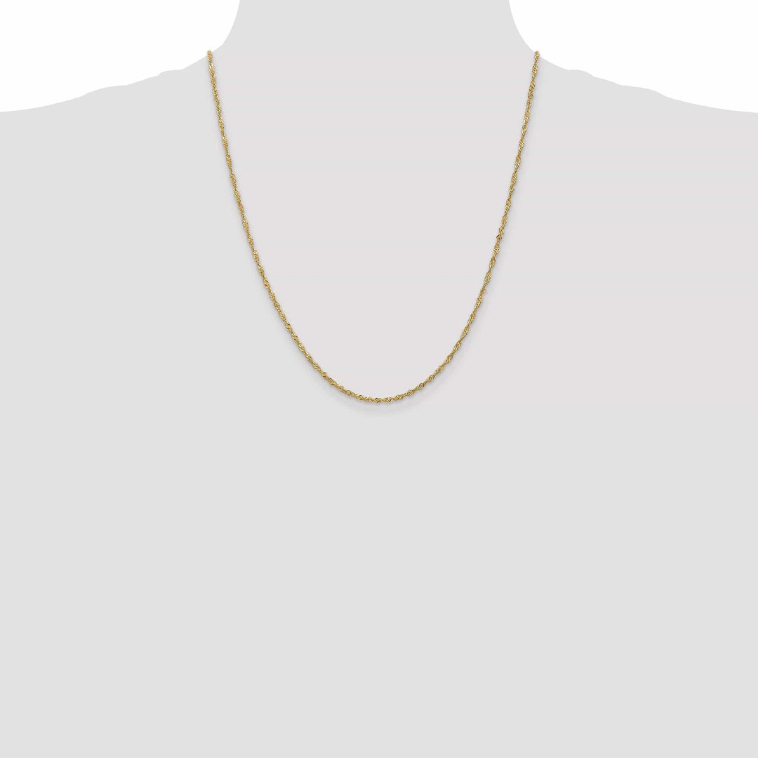 Lovely Rita's Chains 14k Yellow Gold 1.6 mm Singapore Chain