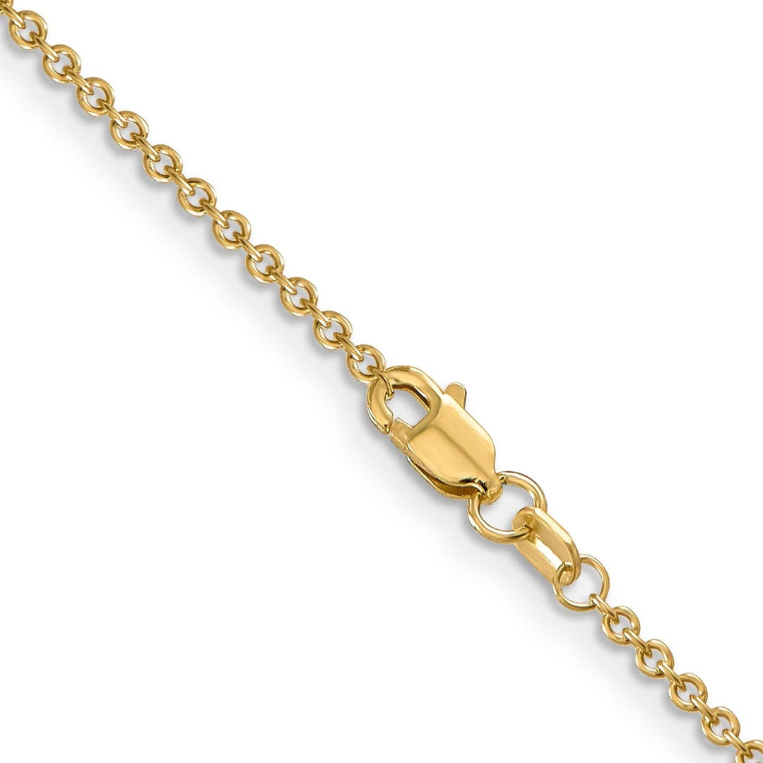 Lovely Rita's Chains 14k Yellow Gold 1.60mm Round Link Cable Chain