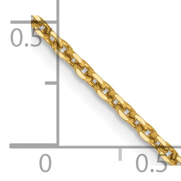Lovely Rita's Chains 14k Yellow Gold 1.65mm Solid D.C Cable Chain