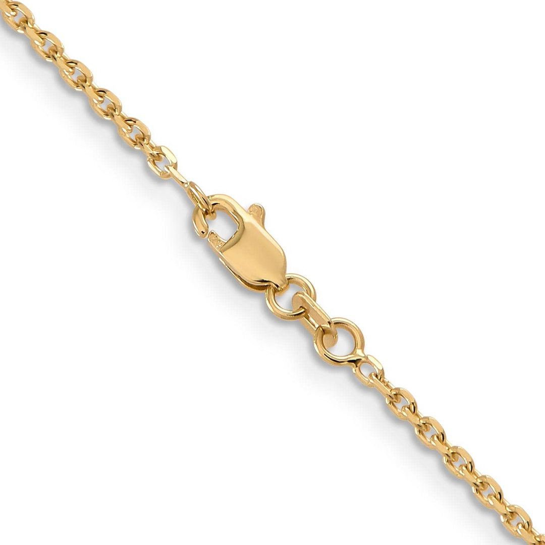 Lovely Rita's Chains 14k Yellow Gold 1.65mm Solid D.C Cable Chain