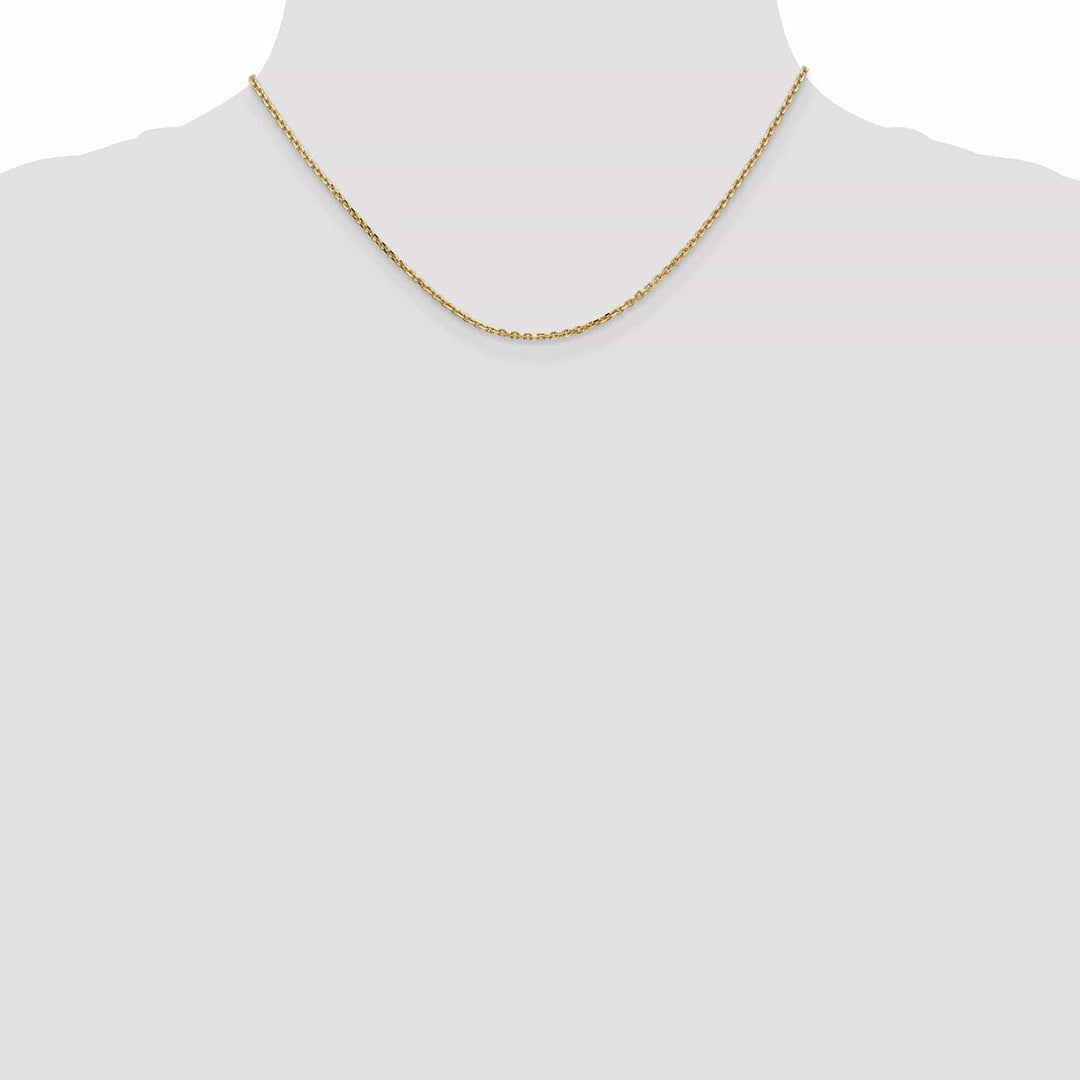 Lovely Rita's Chains 14k Yellow Gold 1.65mm Solid D.C Cable Chain