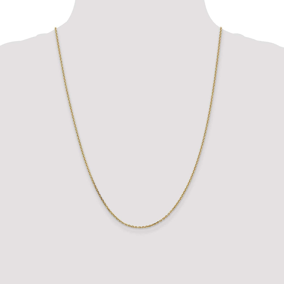 Lovely Rita's Chains 14k Yellow Gold 1.65mm Solid D.C Cable Chain