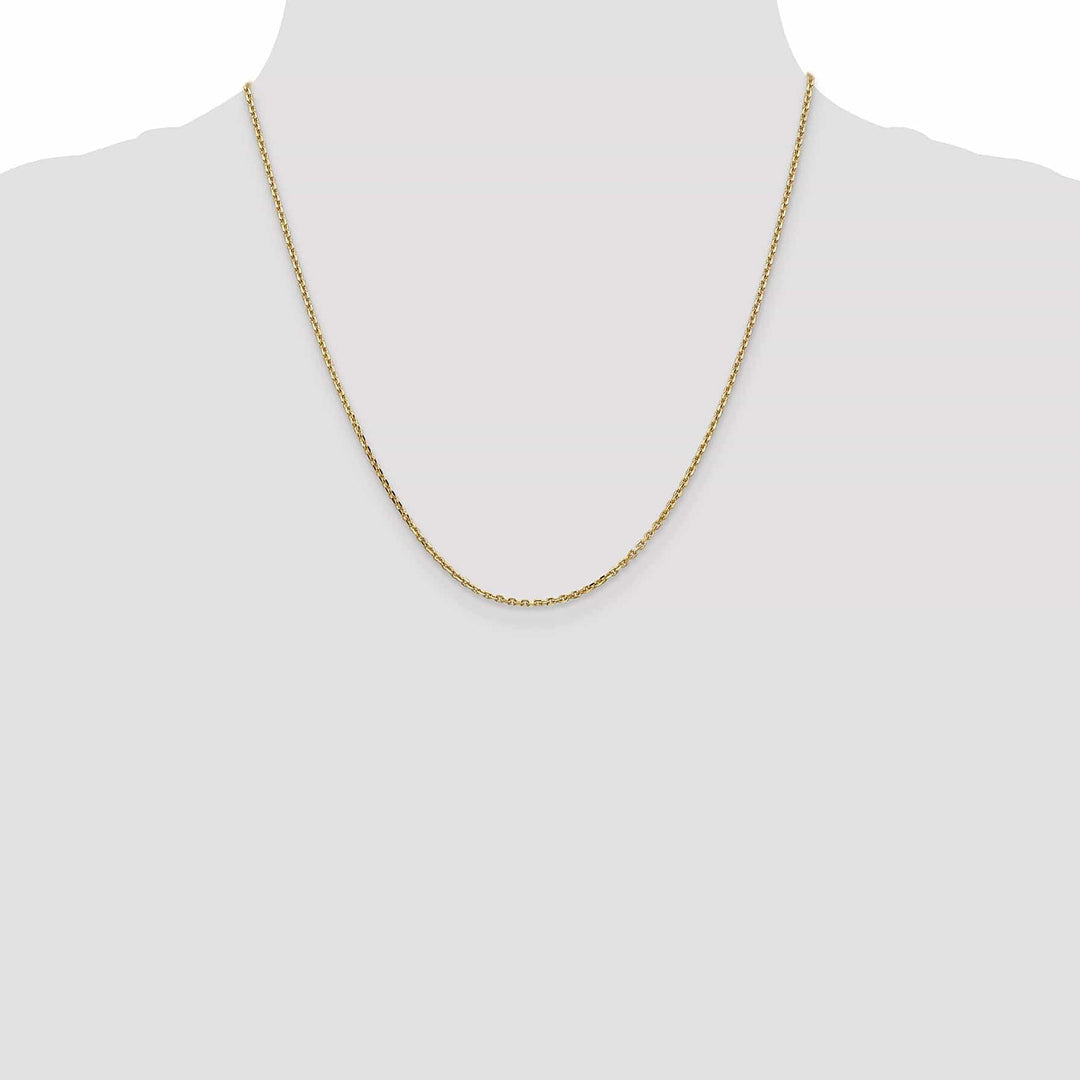Lovely Rita's Chains 14k Yellow Gold 1.65mm Solid D.C Cable Chain