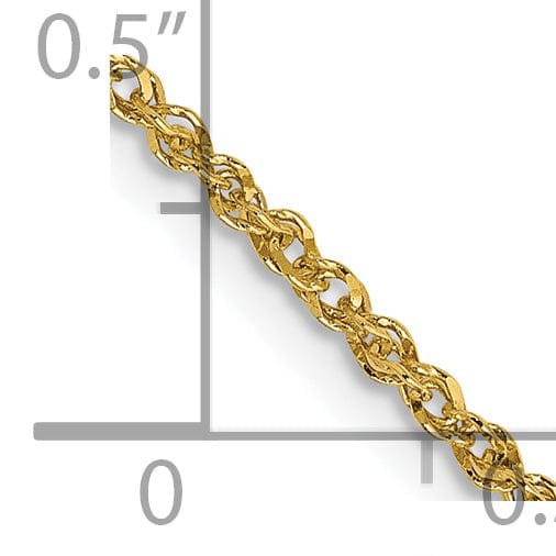 Lovely Rita's Chains 14k Yellow Gold 1.70mm Polished Ropa Chain