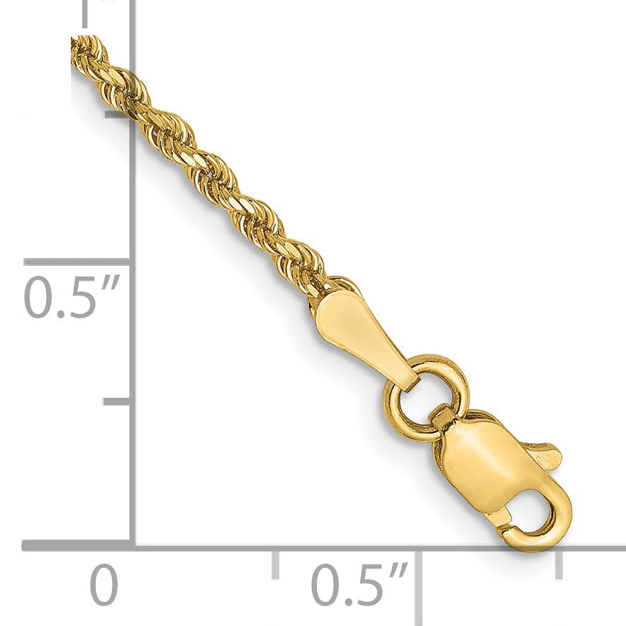 Lovely Rita's Chains 14k Yellow Gold 1.75mm D.C Rope Chain