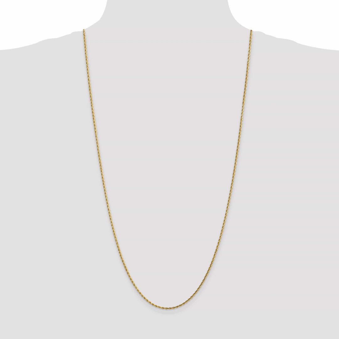 Lovely Rita's Chains 14k Yellow Gold 1.75mm Diamond Cut Rope Chain