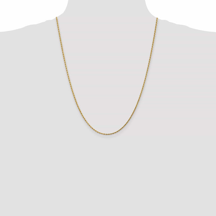 Lovely Rita's Chains 14k Yellow Gold 1.75mm Diamond Cut Rope Chain