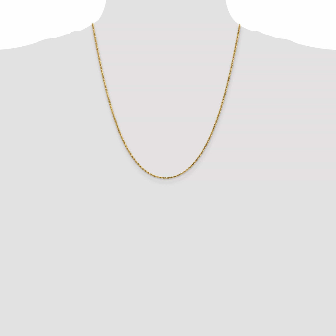 Lovely Rita's Chains 14k Yellow Gold 1.75mm Diamond Cut Rope Chain