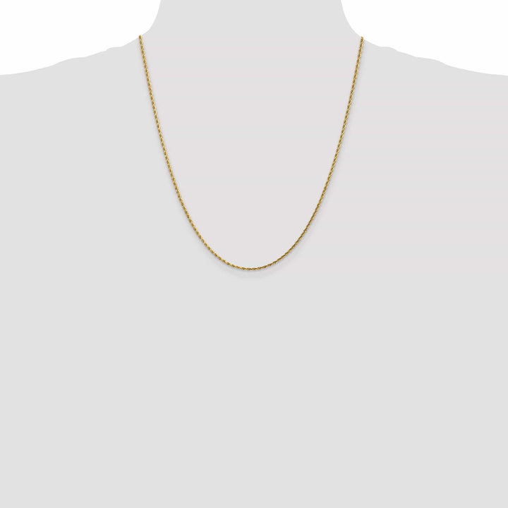 Lovely Rita's Chains 14k Yellow Gold 1.75mm Diamond Cut Rope Chain