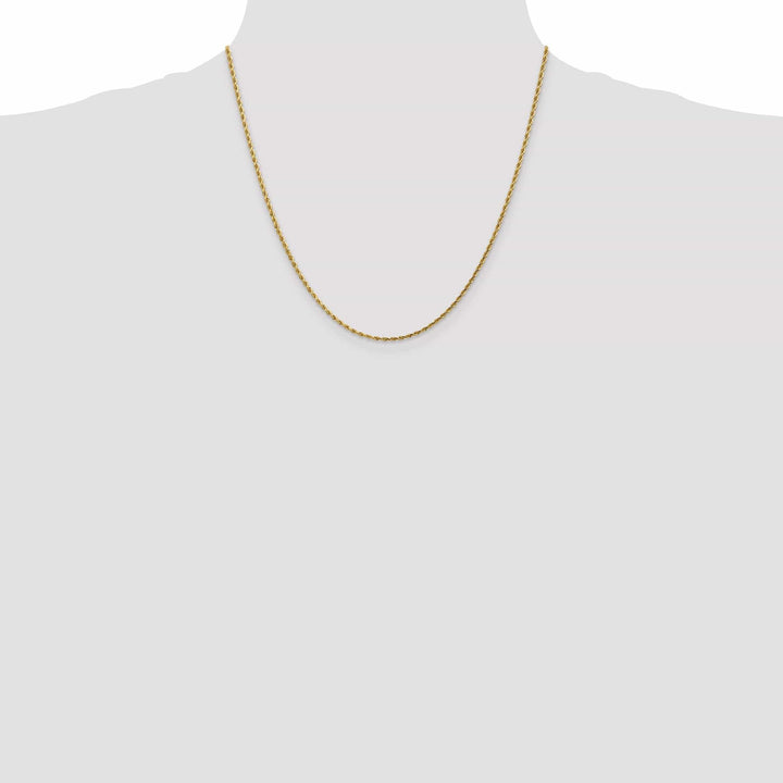 Lovely Rita's Chains 14k Yellow Gold 1.75mm Diamond Cut Rope Chain