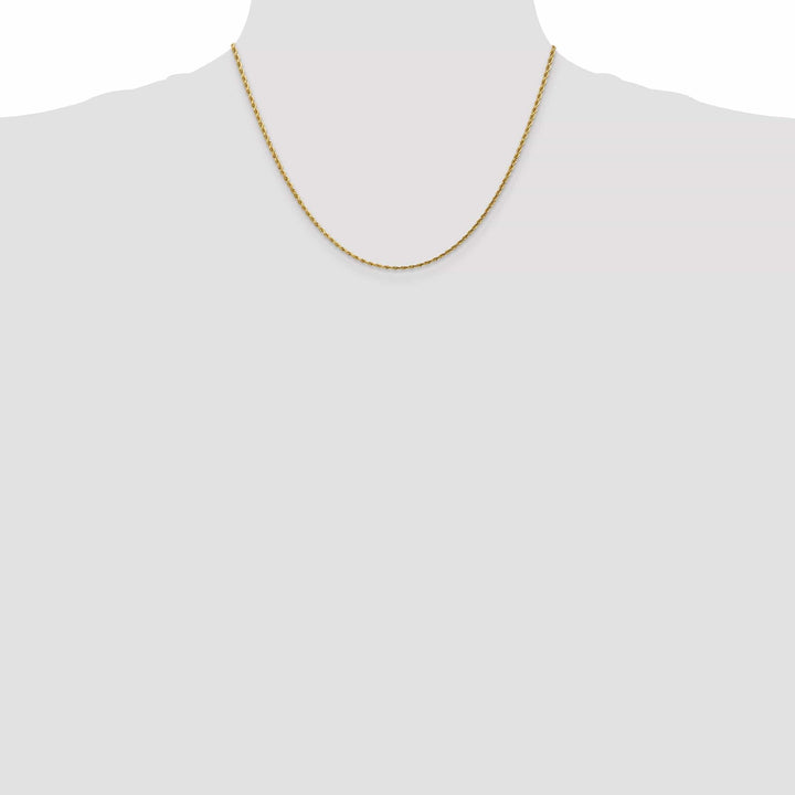Lovely Rita's Chains 14k Yellow Gold 1.75mm Diamond Cut Rope Chain