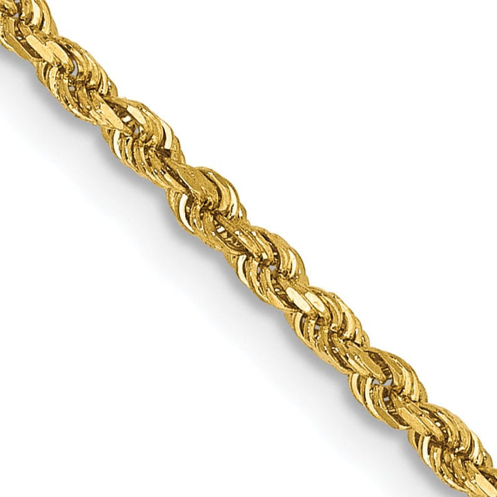 Lovely Rita's Chains 14k Yellow Gold 1.75mm Diamond Cut Rope Chain