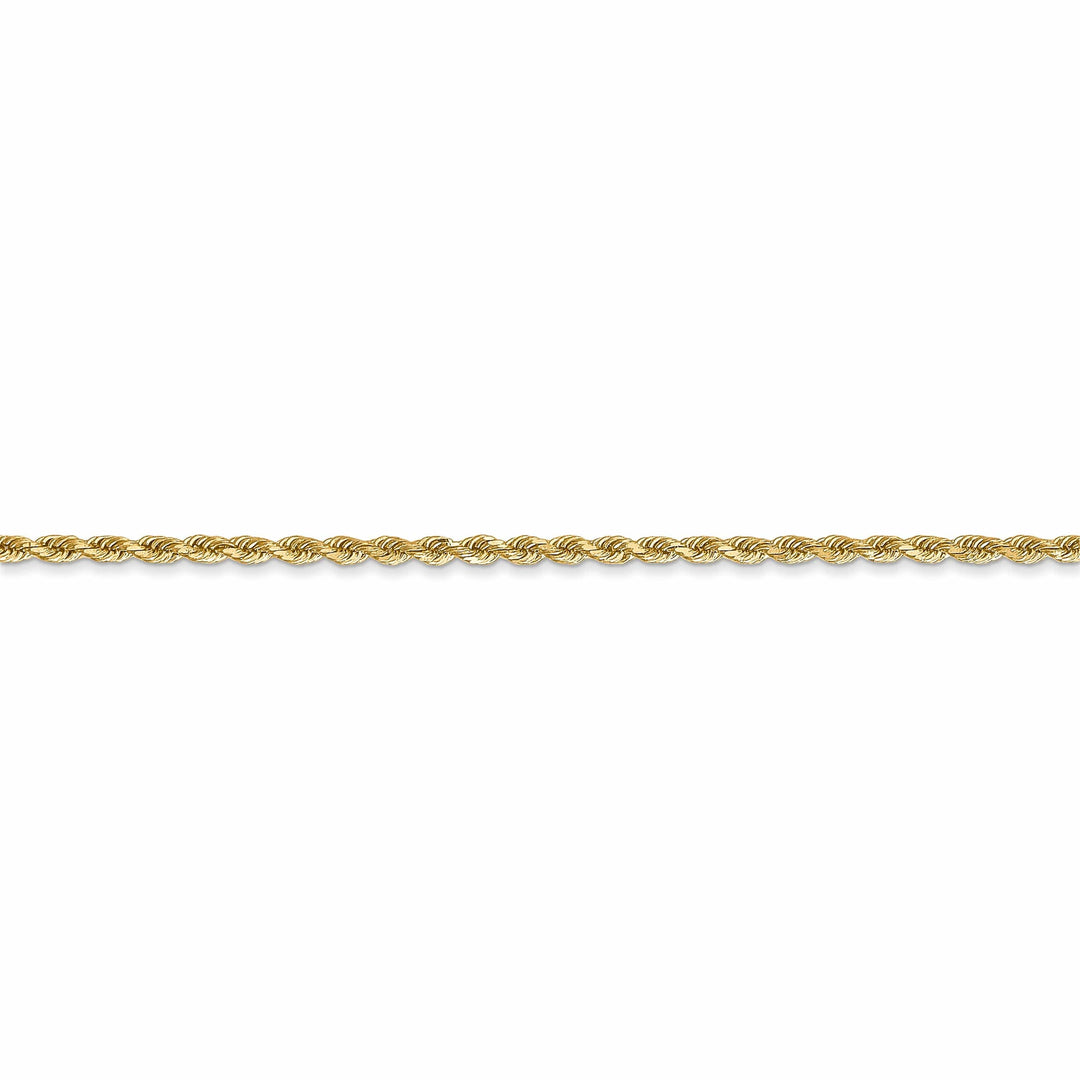 Lovely Rita's Chains 14k Yellow Gold 1.75mm Diamond Cut Rope Chain