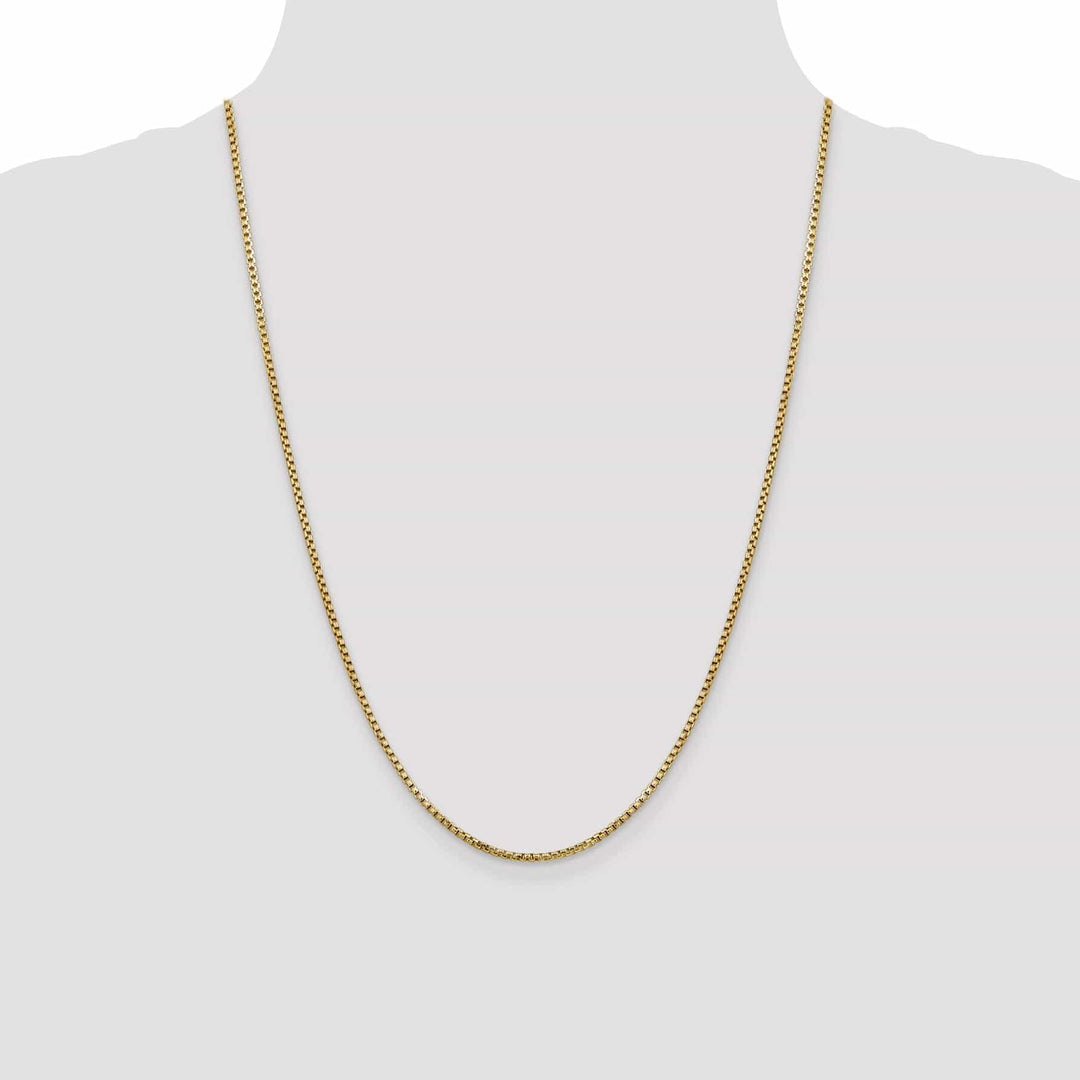 Lovely Rita's Chains 14k Yellow Gold 1.75mm Hollow Round Box Chain