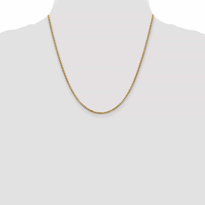 Lovely Rita's Chains 14k Yellow Gold 1.75mm Hollow Round Box Chain