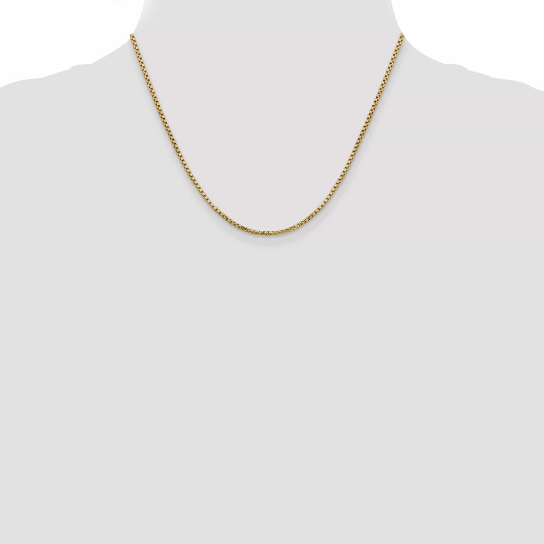 Lovely Rita's Chains 14k Yellow Gold 1.75mm Hollow Round Box Chain