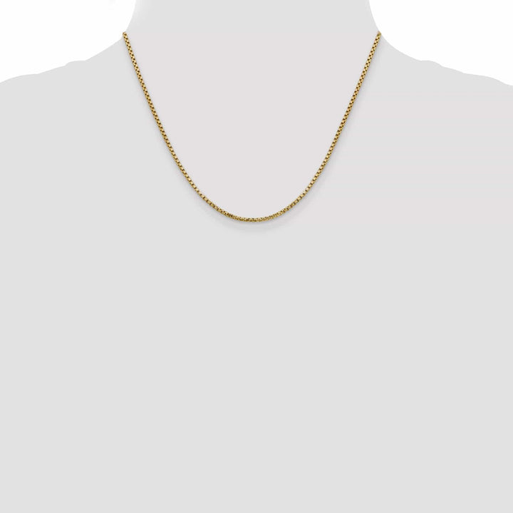 Lovely Rita's Chains 14k Yellow Gold 1.75mm Hollow Round Box Chain