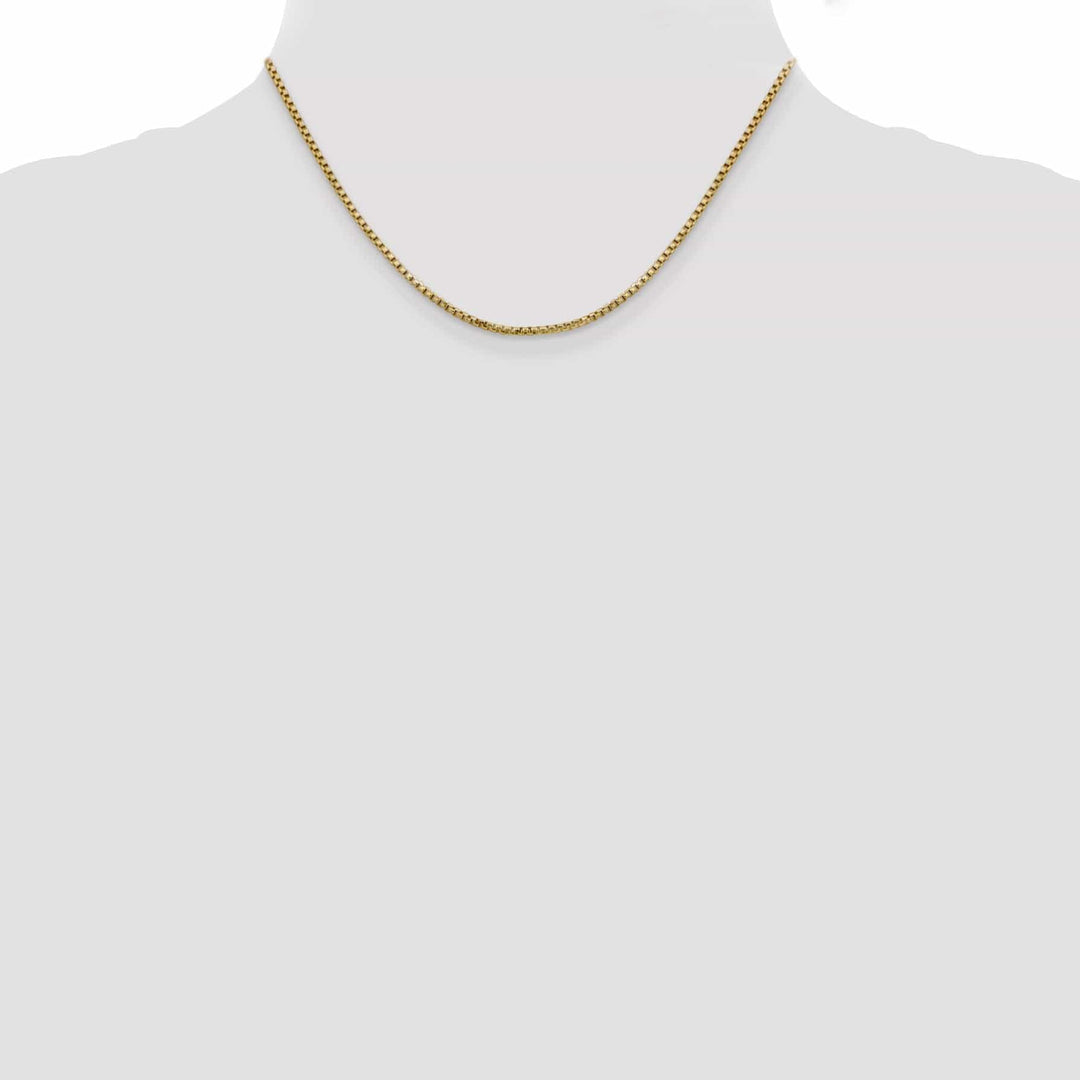 Lovely Rita's Chains 14k Yellow Gold 1.75mm Hollow Round Box Chain