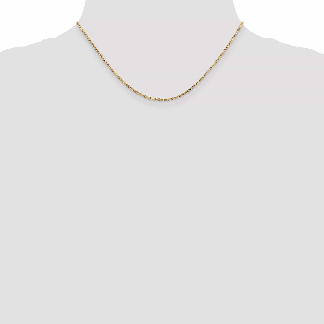 Lovely Rita's Chains 14k Yellow Gold 1.80mm Round Link Cable Chain