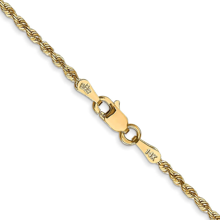 Lovely Rita's Chains 14k Yellow Gold 1.84mm D.C Quadruple Rope Chain