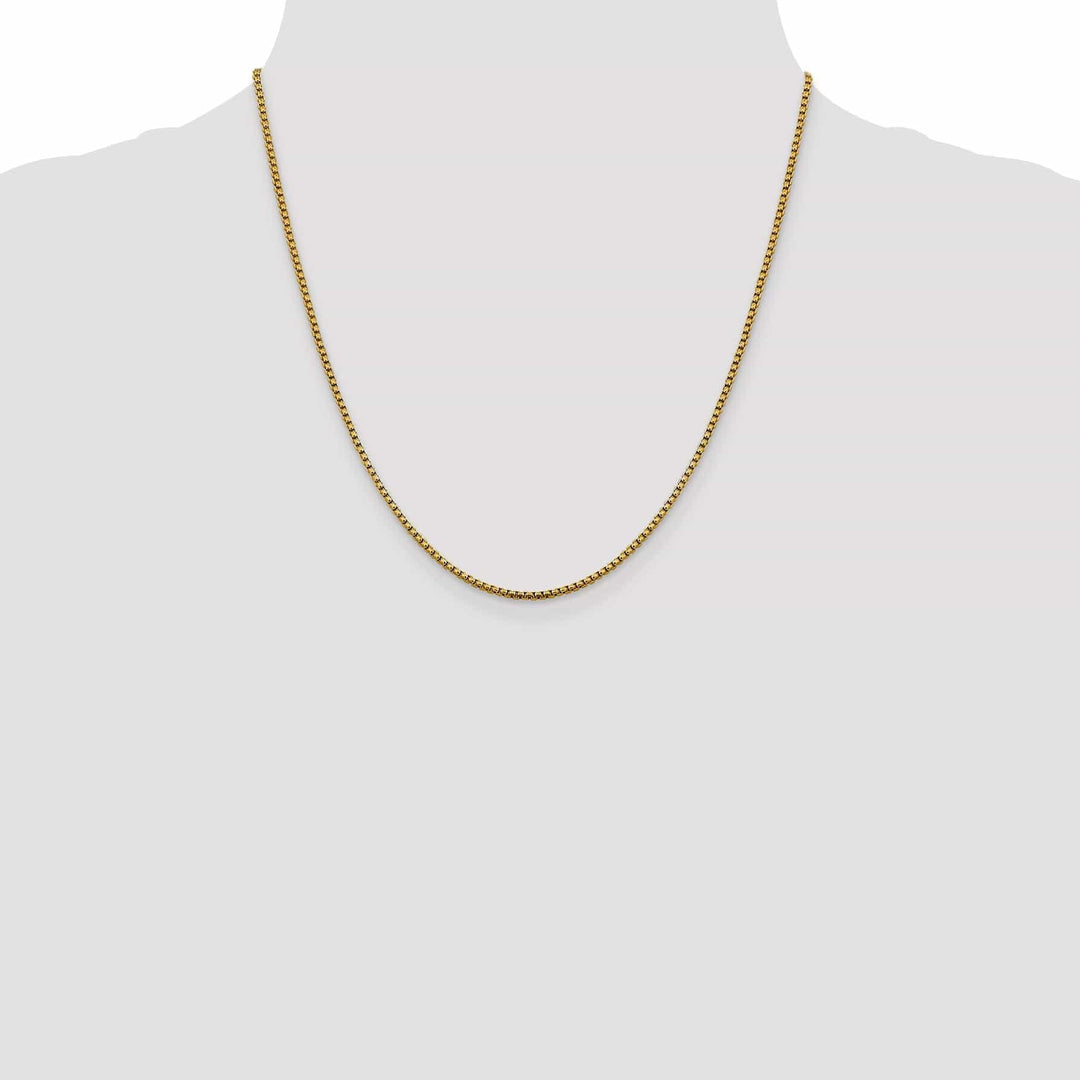 Lovely Rita's Chains 14k Yellow Gold 1.85 mm D.C Round Box Chain