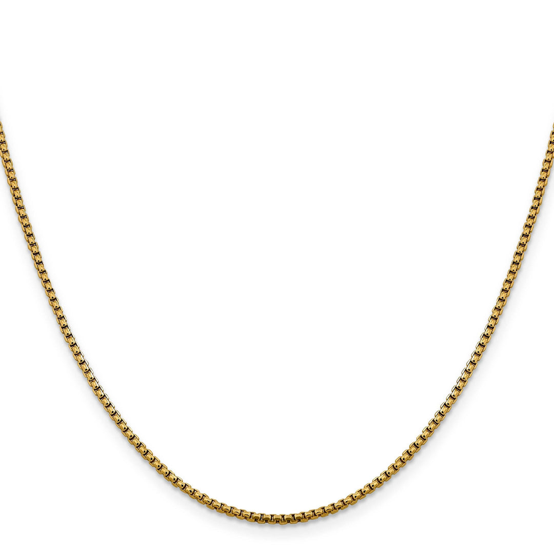 Lovely Rita's Chains 14k Yellow Gold 1.85 mm D.C Round Box Chain