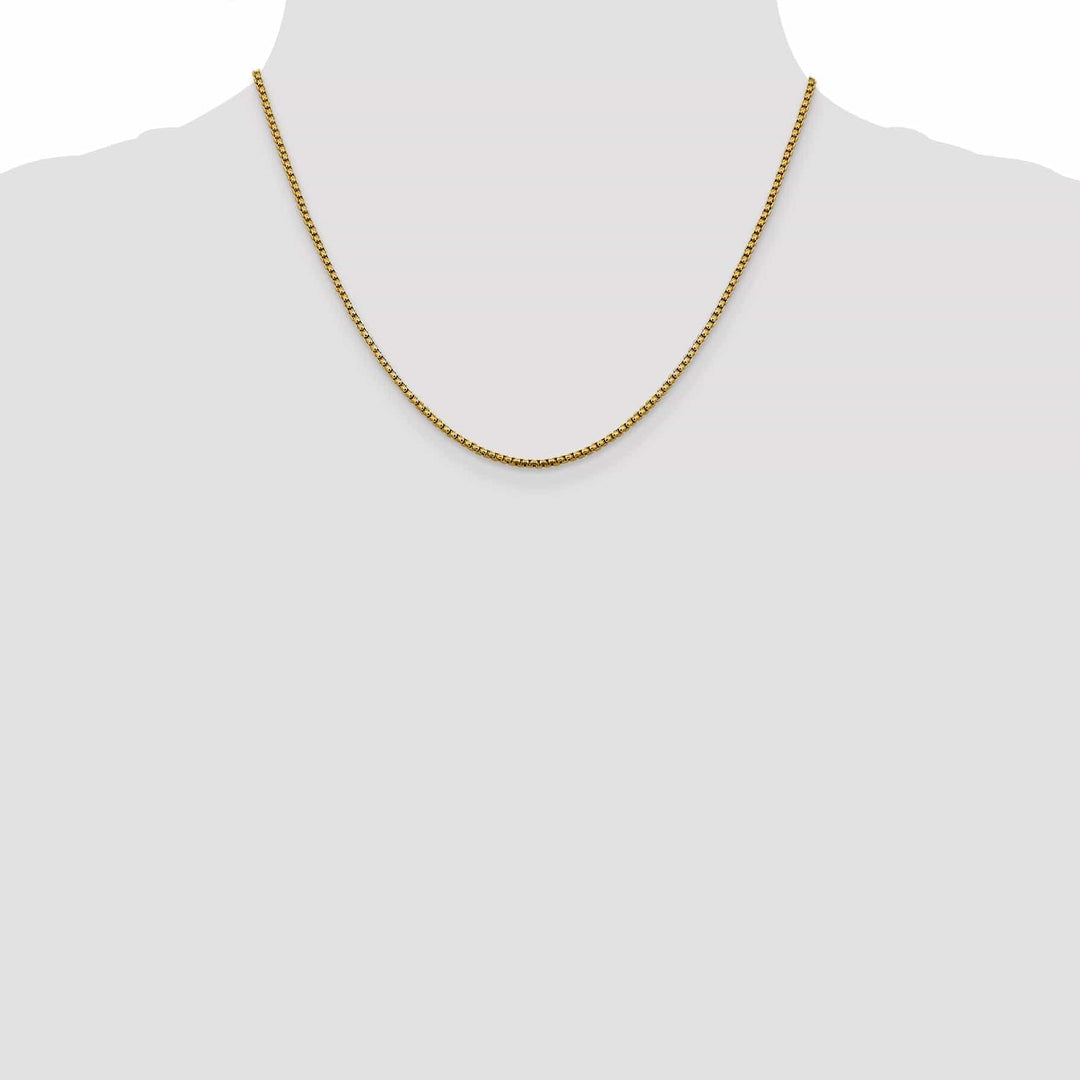 Lovely Rita's Chains 14k Yellow Gold 1.85 mm D.C Round Box Chain