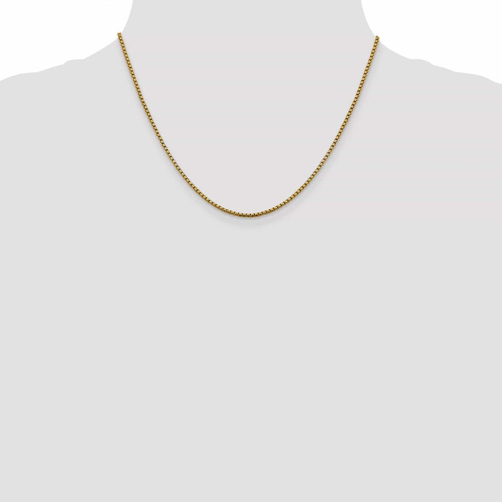 Lovely Rita's Chains 14k Yellow Gold 1.85 mm D.C Round Box Chain