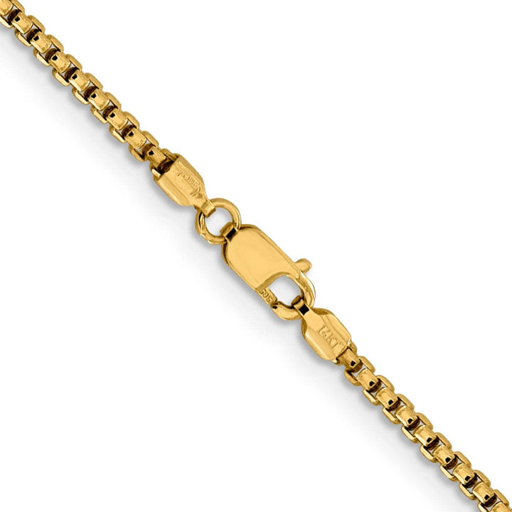 Lovely Rita's Chains 14k Yellow Gold 1.85 mm D.C Round Box Chain