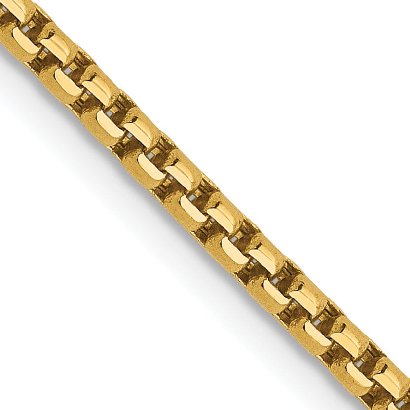 Lovely Rita's Chains 14k Yellow Gold 1.85 mm D.C Round Box Chain