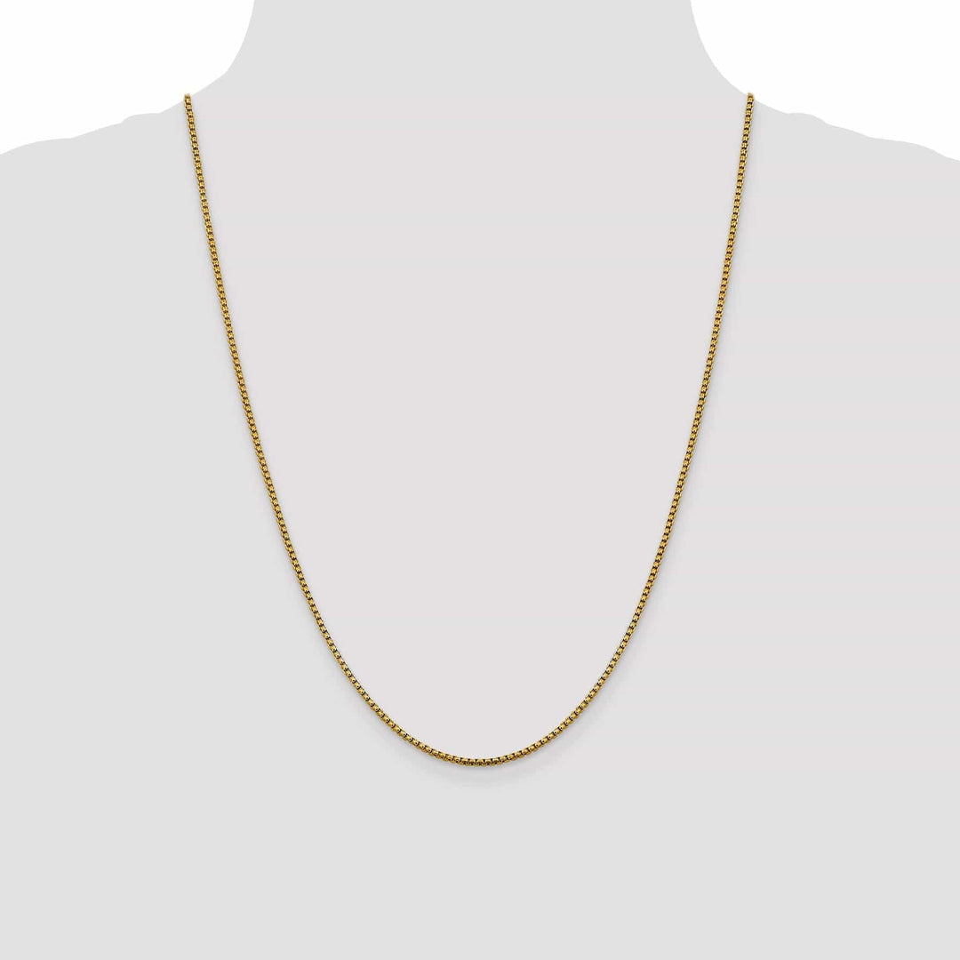 Lovely Rita's Chains 14k Yellow Gold 1.85 mm D.C Round Box Chain