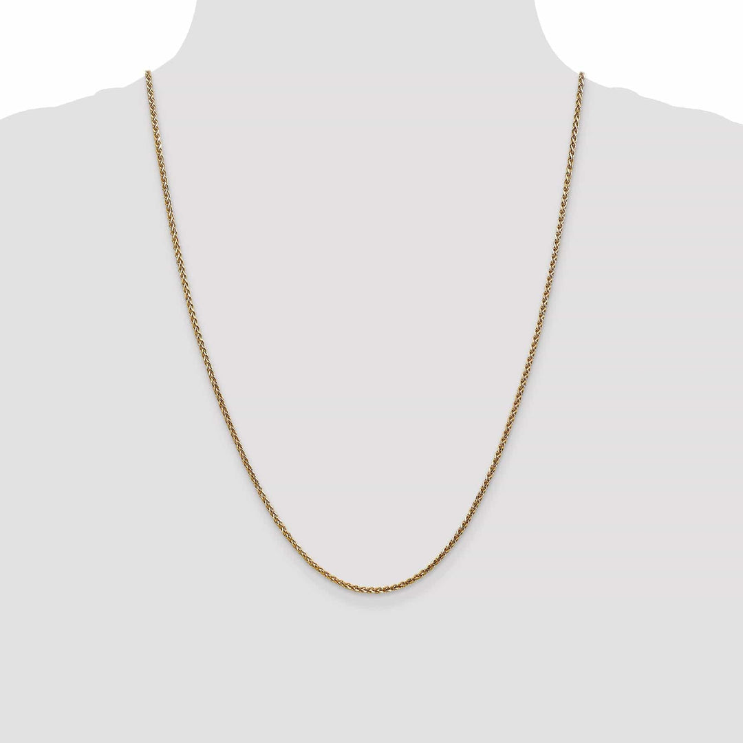Lovely Rita's Chains 14k Yellow Gold 1.8mm Solid D.C Spiga Chain