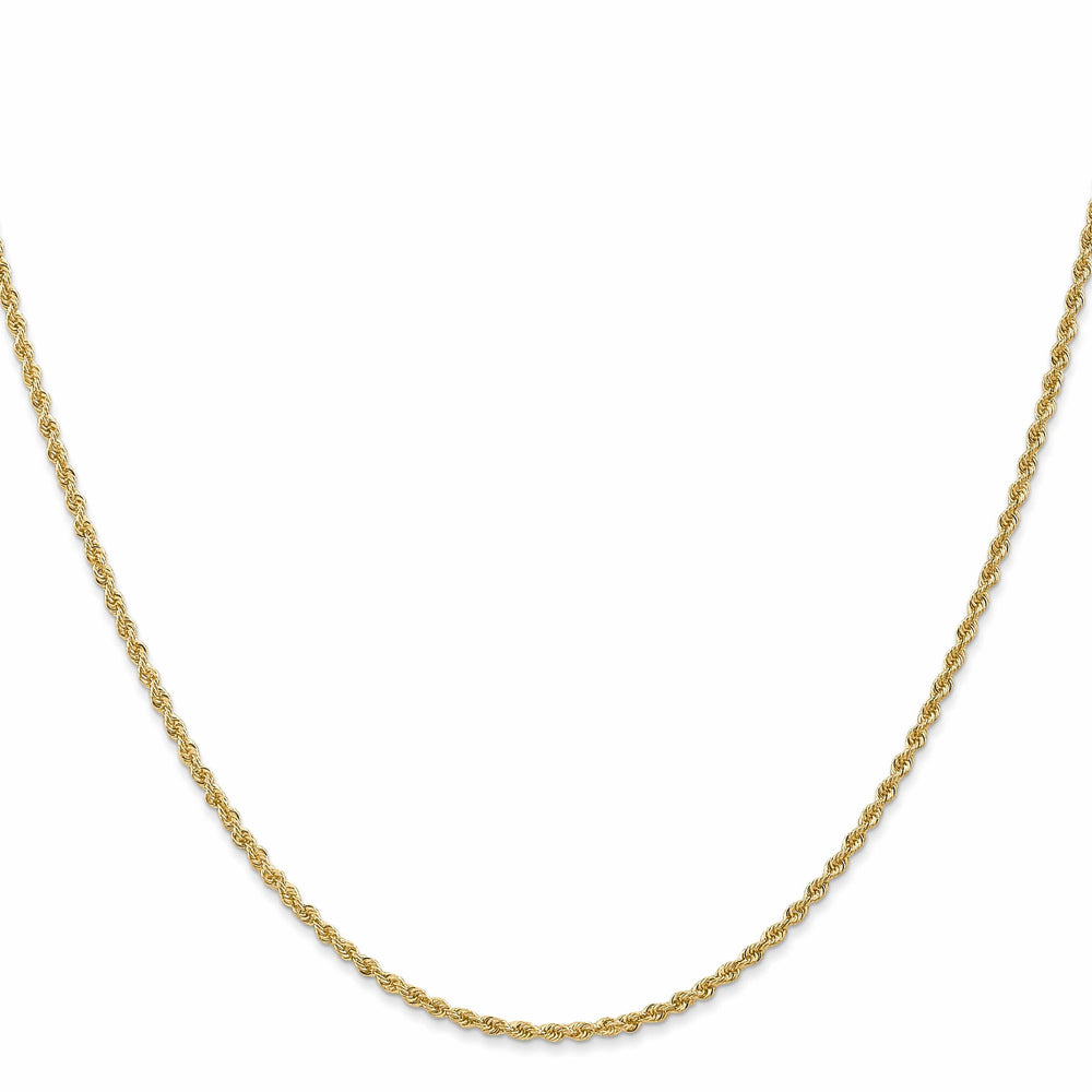 Lovely Rita's Chains 14k Yellow Gold 1.8mm Solid Regular Rope Chain