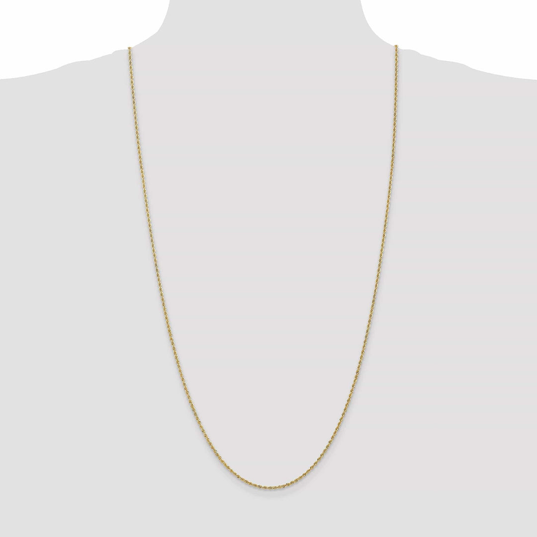 Lovely Rita's Chains 14k Yellow Gold 1.8mm Solid Regular Rope Chain