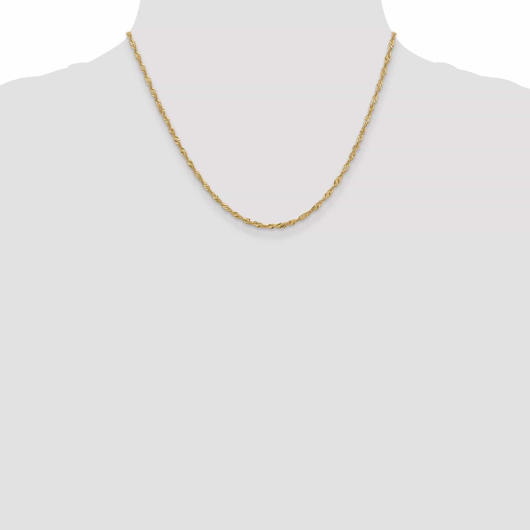 Lovely Rita's Chains 14k Yellow Gold 1.9 mm Singapore Chain