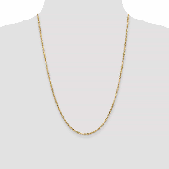 Lovely Rita's Chains 14k Yellow Gold 1.9 mm Singapore Chain
