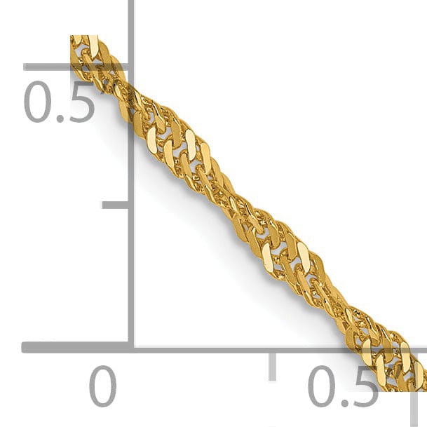 Lovely Rita's Chains 14k Yellow Gold 1.9 mm Singapore Chain