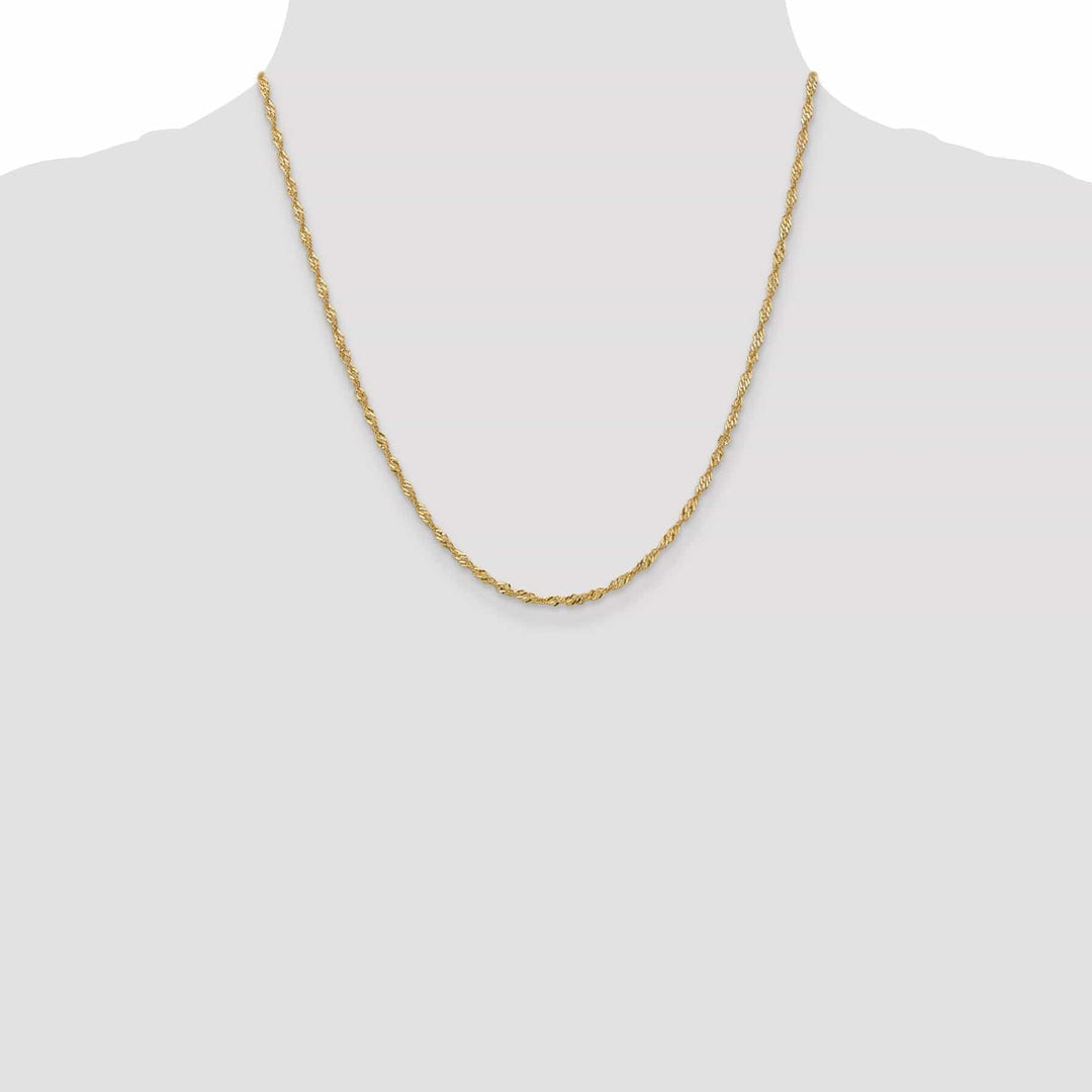 Lovely Rita's Chains 14k Yellow Gold 1.9 mm Singapore Chain