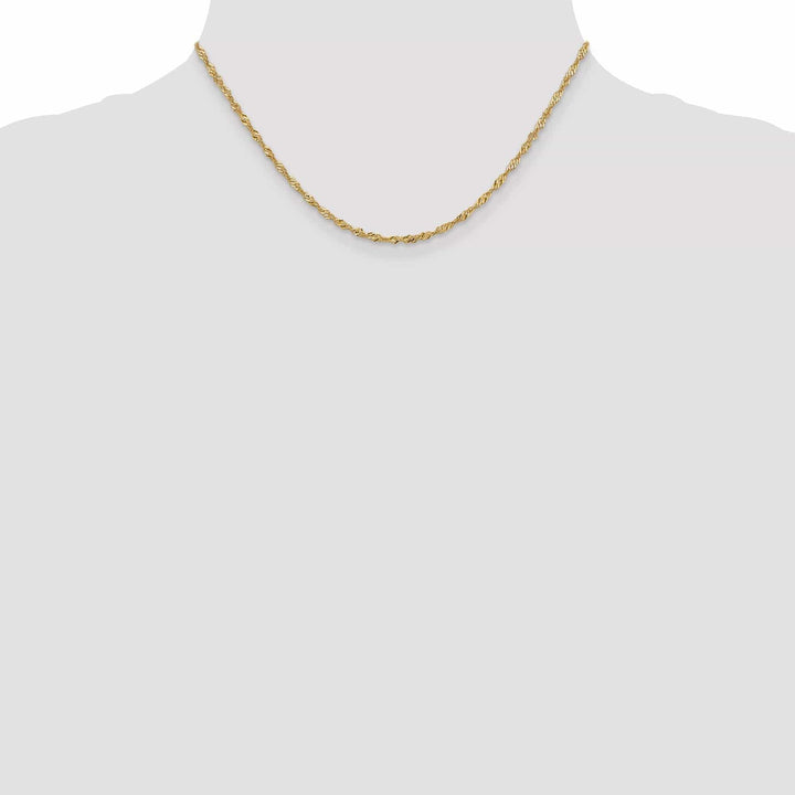 Lovely Rita's Chains 14k Yellow Gold 1.9 mm Singapore Chain